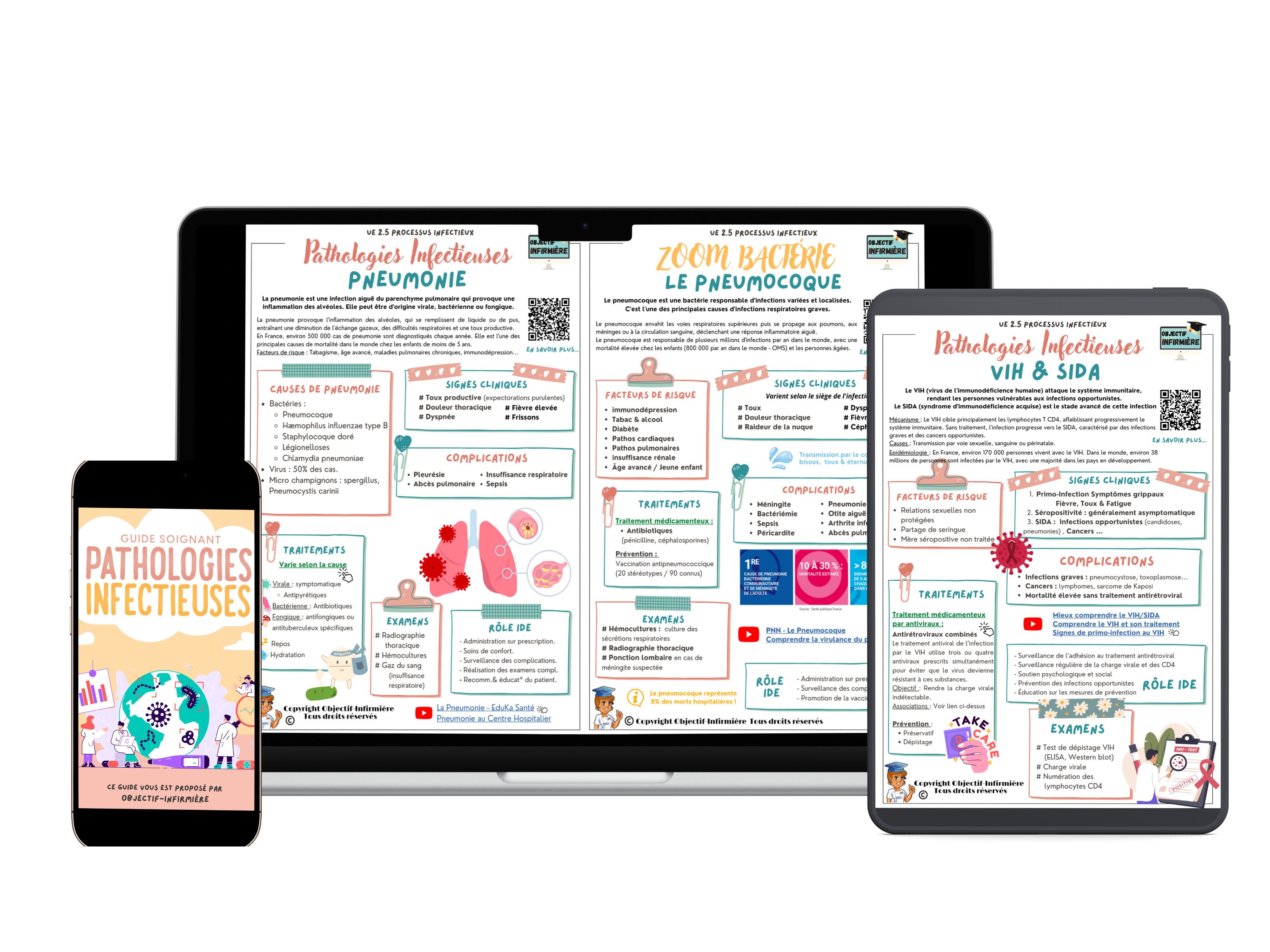 Guide numérique pour aides-soignants et infirmiers sur les pathologies infectieuses