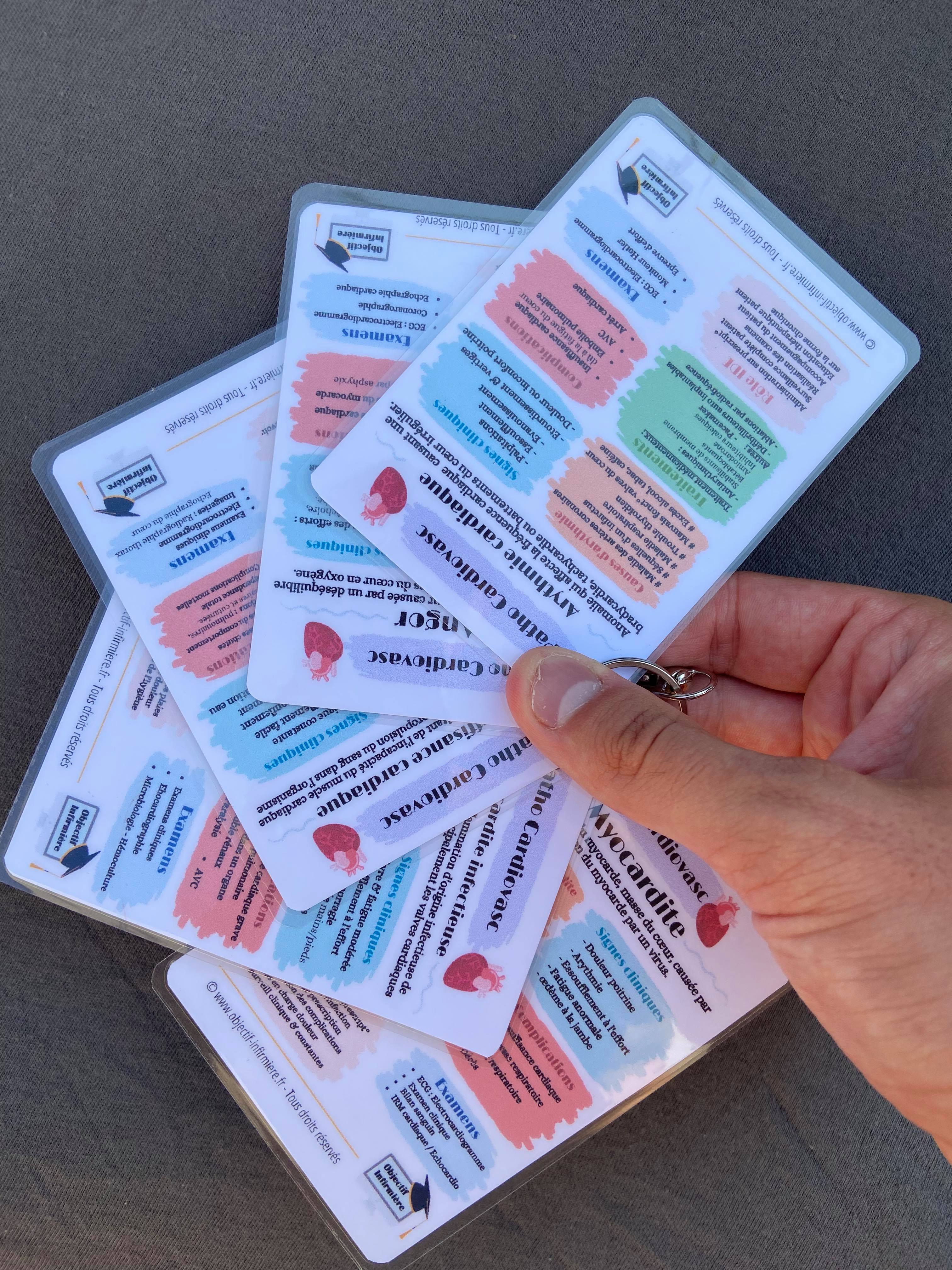 Fiches Memo pour infirmiers sur les pathologies cardiovasculaires